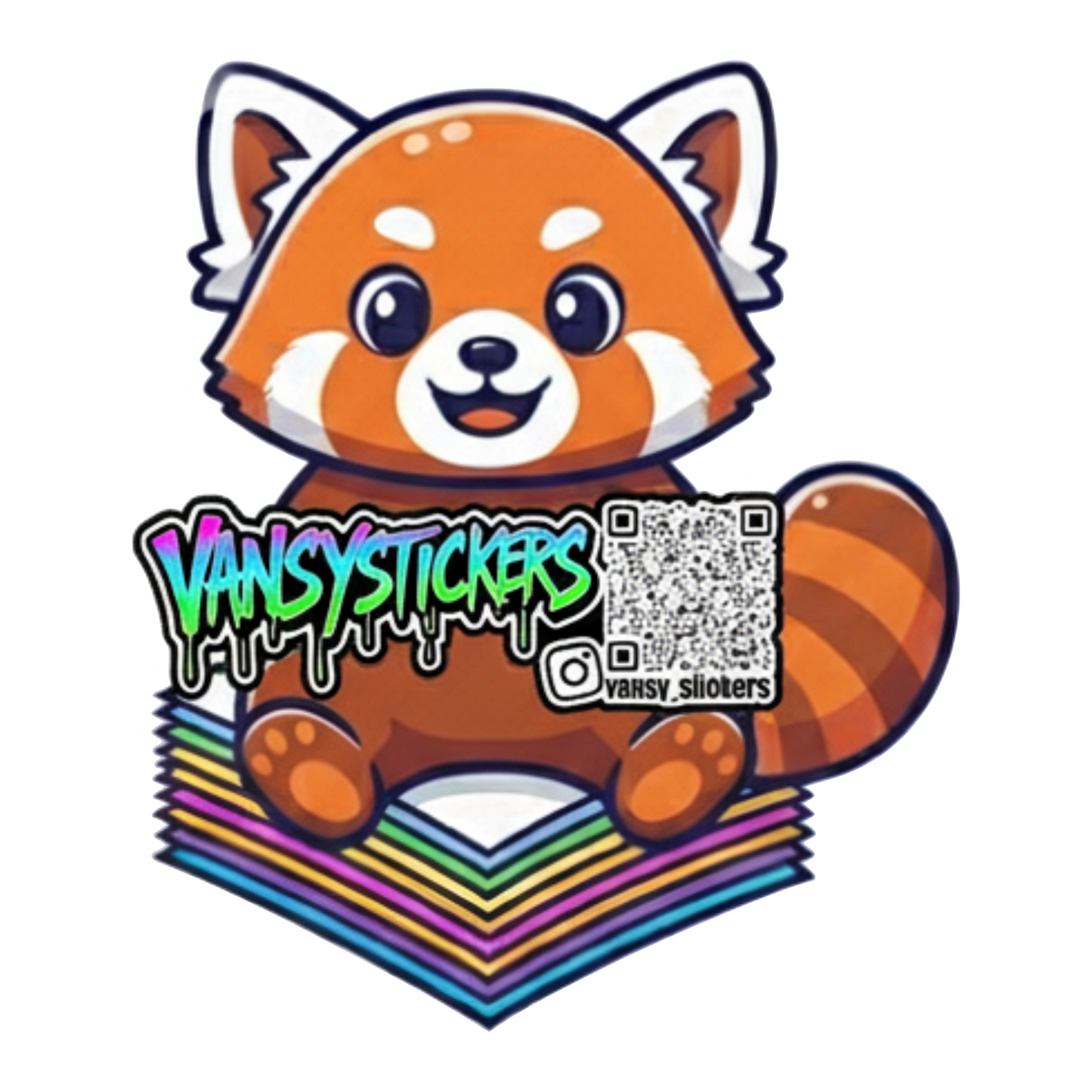 Custom QR Code Sticker - Gloss Vinyl