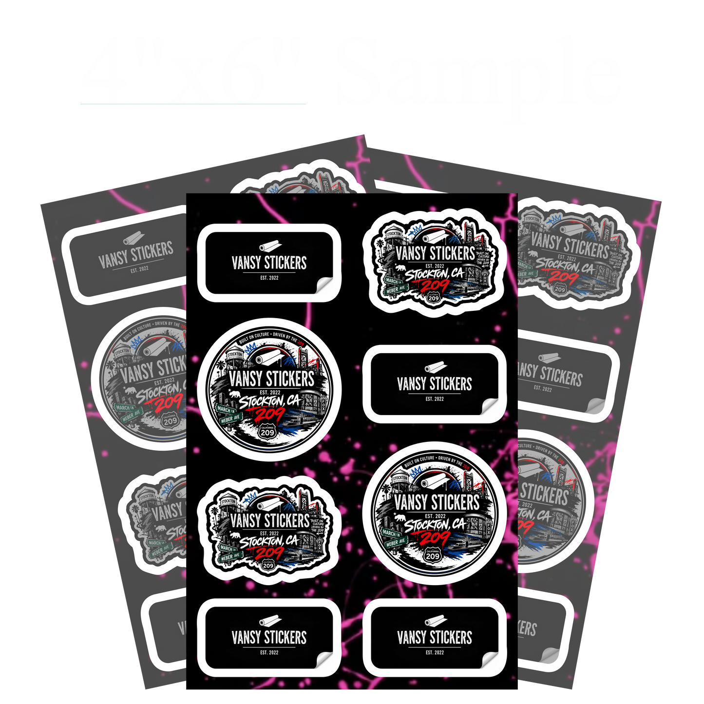 Custom Kiss-Cut Sticker Sheets (Laminated)