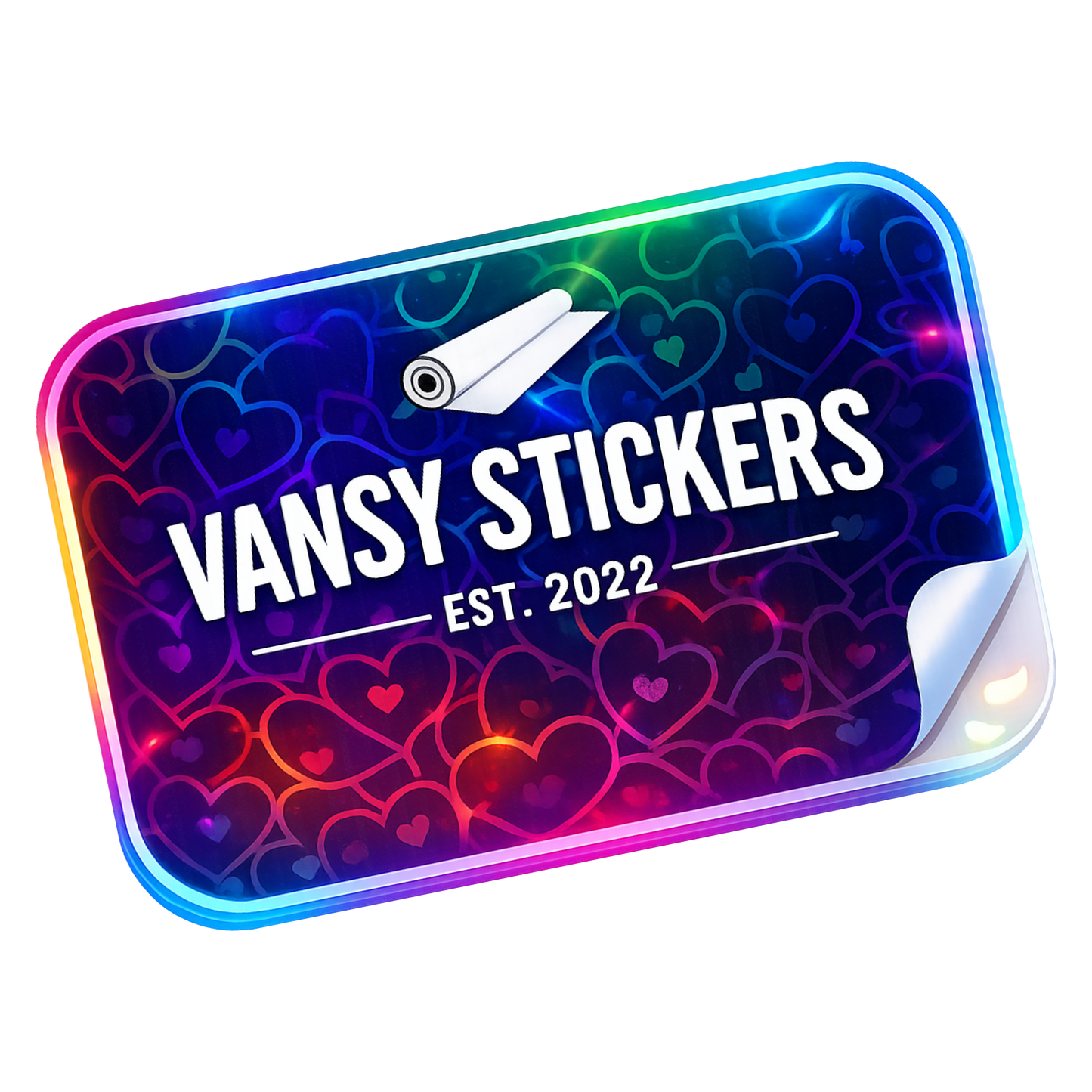 Heart Holographic Stickers