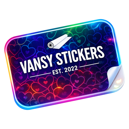 Heart Holographic Stickers