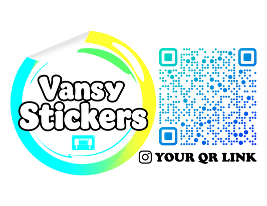 Custom QR Code Sticker - Gloss Vinyl