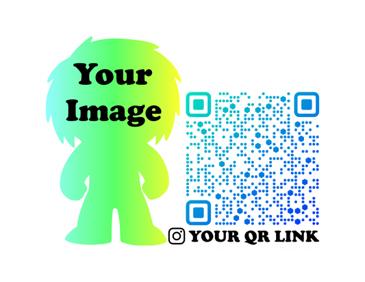 Custom QR Code Sticker - Gloss Vinyl