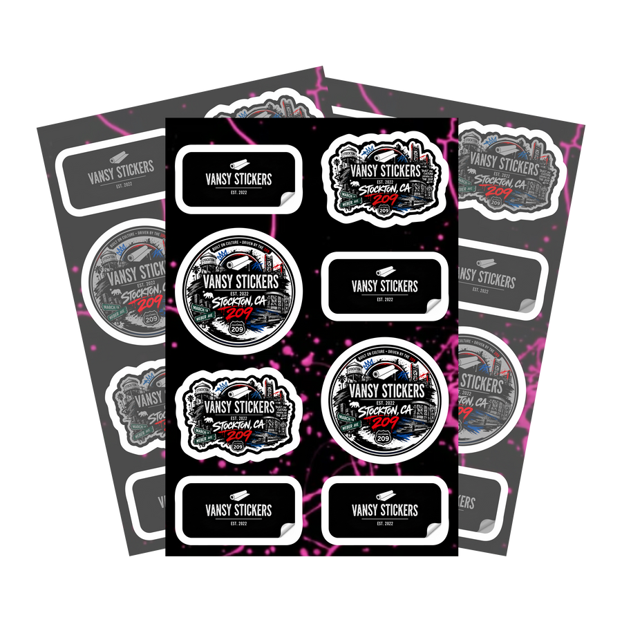 Custom Kiss-Cut Sticker Sheets (Laminated)
