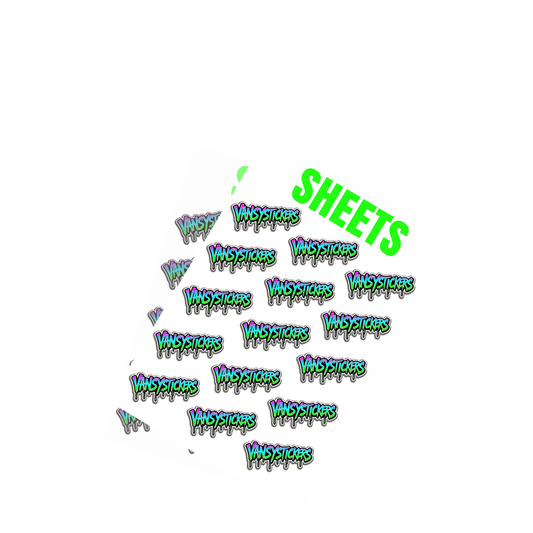 Non-Laminated Stickers AKA Label Stickers