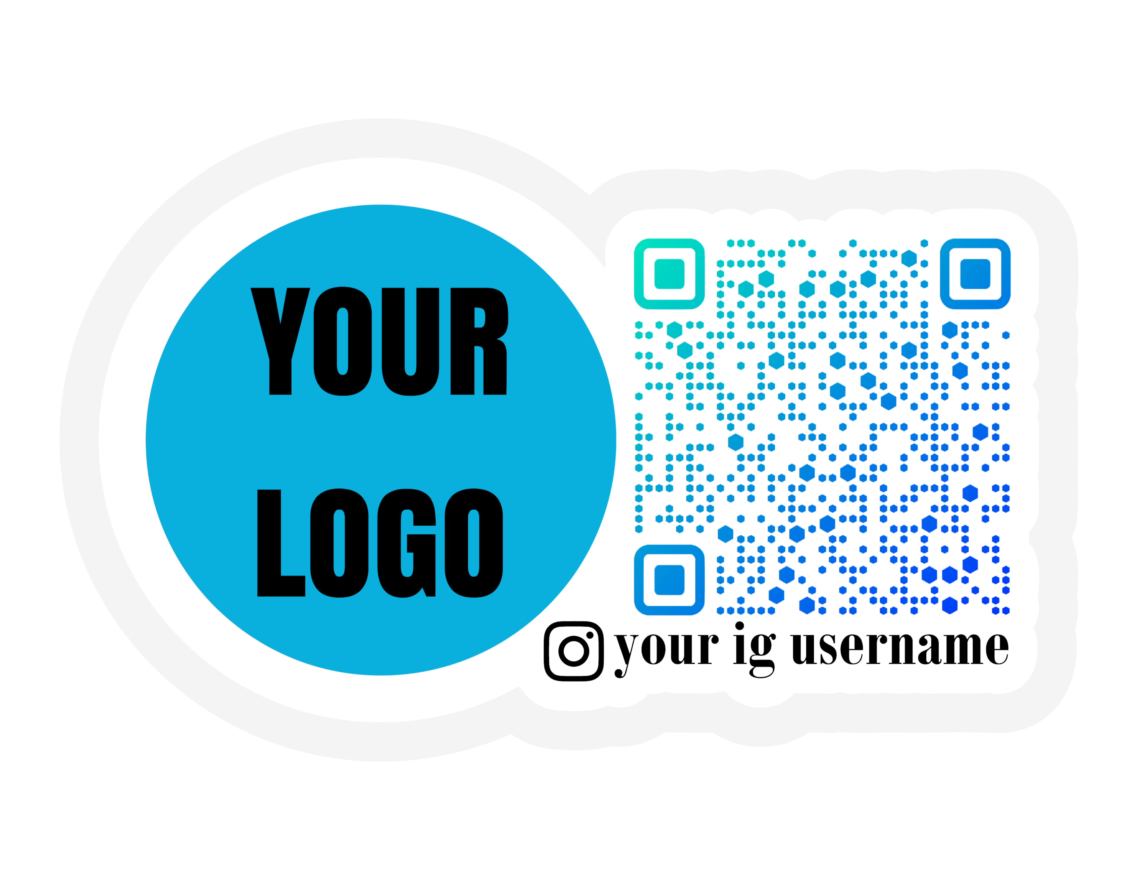 Custom QR Code Sticker - Gloss Vinyl – Vansy Stickers