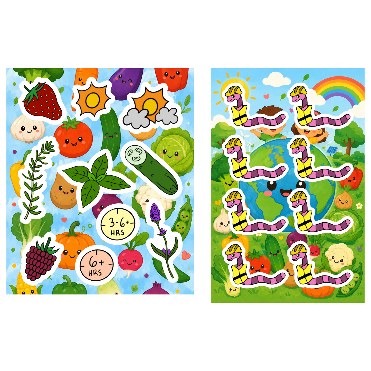 Custom Kiss-Cut Sticker Sheets (Laminated)